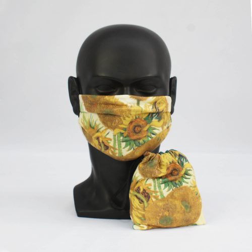 ‘Sunflowers’ – Vincent van Gogh – National Gallery Three Layer Face Mask and Bag Bundle