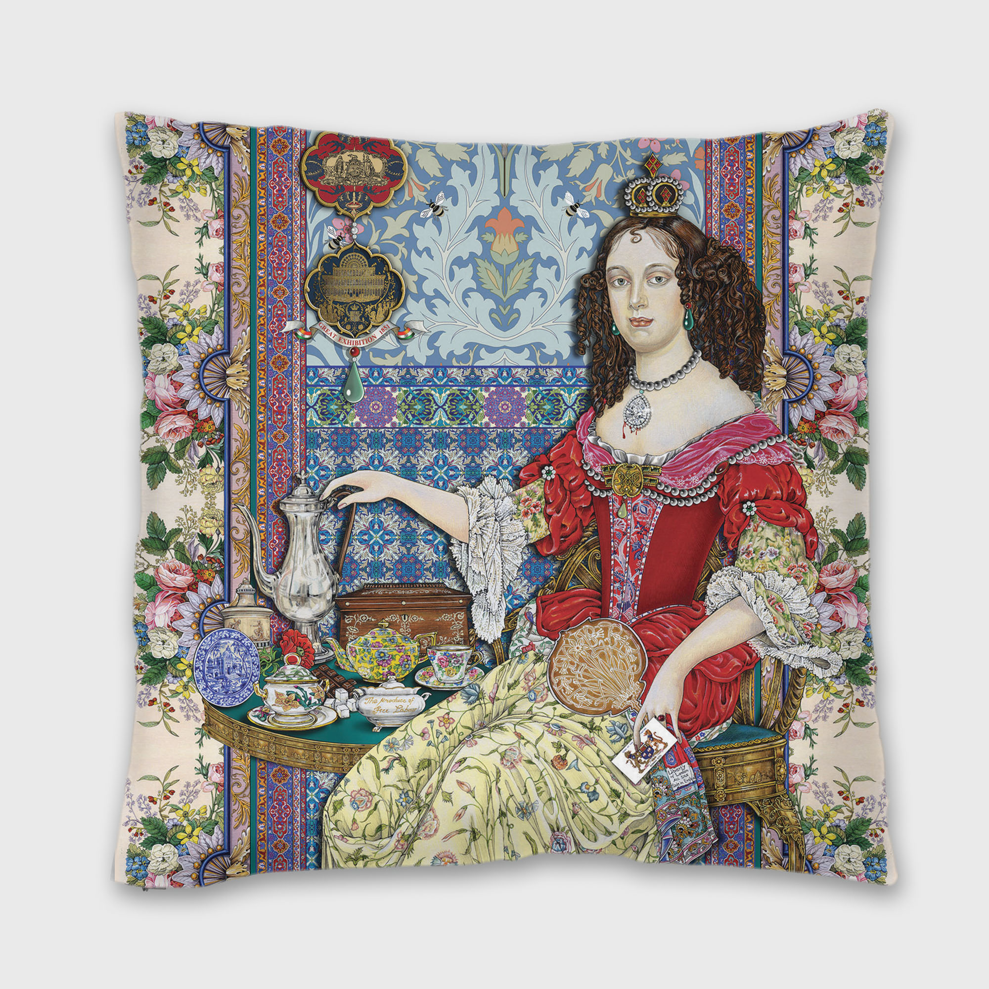 CHINTZ: Sugar and Spice, Not so Nice – Singh Twins Cushion Cover