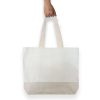 Contrast Organic Large Tote Bag - Natural Handles & Lining - 308gsm